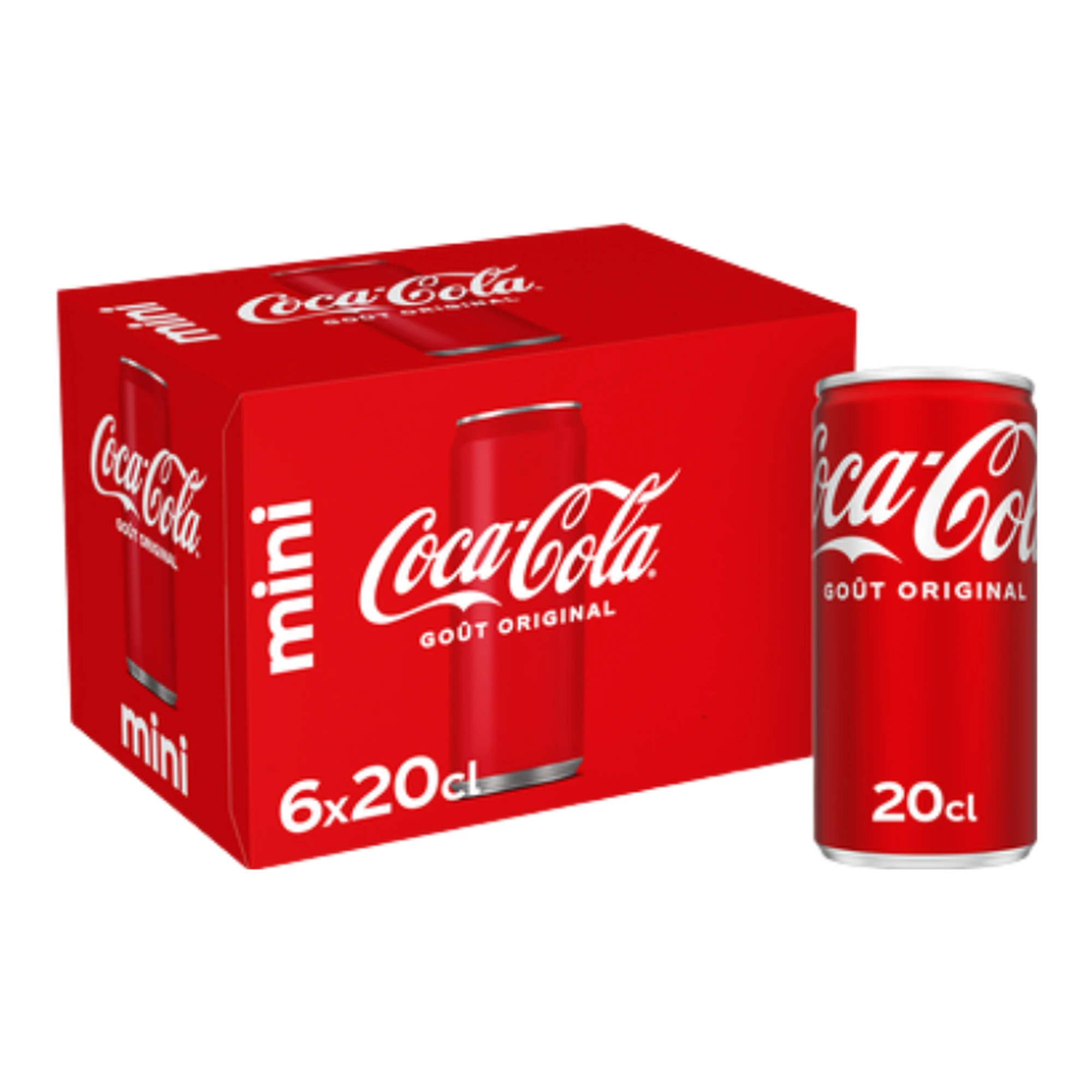 Coca-Cola Carbonated Beverage Original Taste 6 x 20 cl