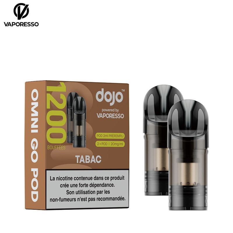 Omni Go 600 puffs Cartridges x2 - 20mg - Dojo by Vaporesso