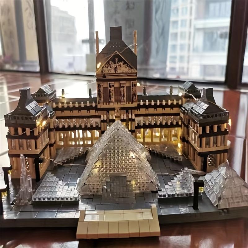 2377 Piece World Landmarks Building Blocks Louvre