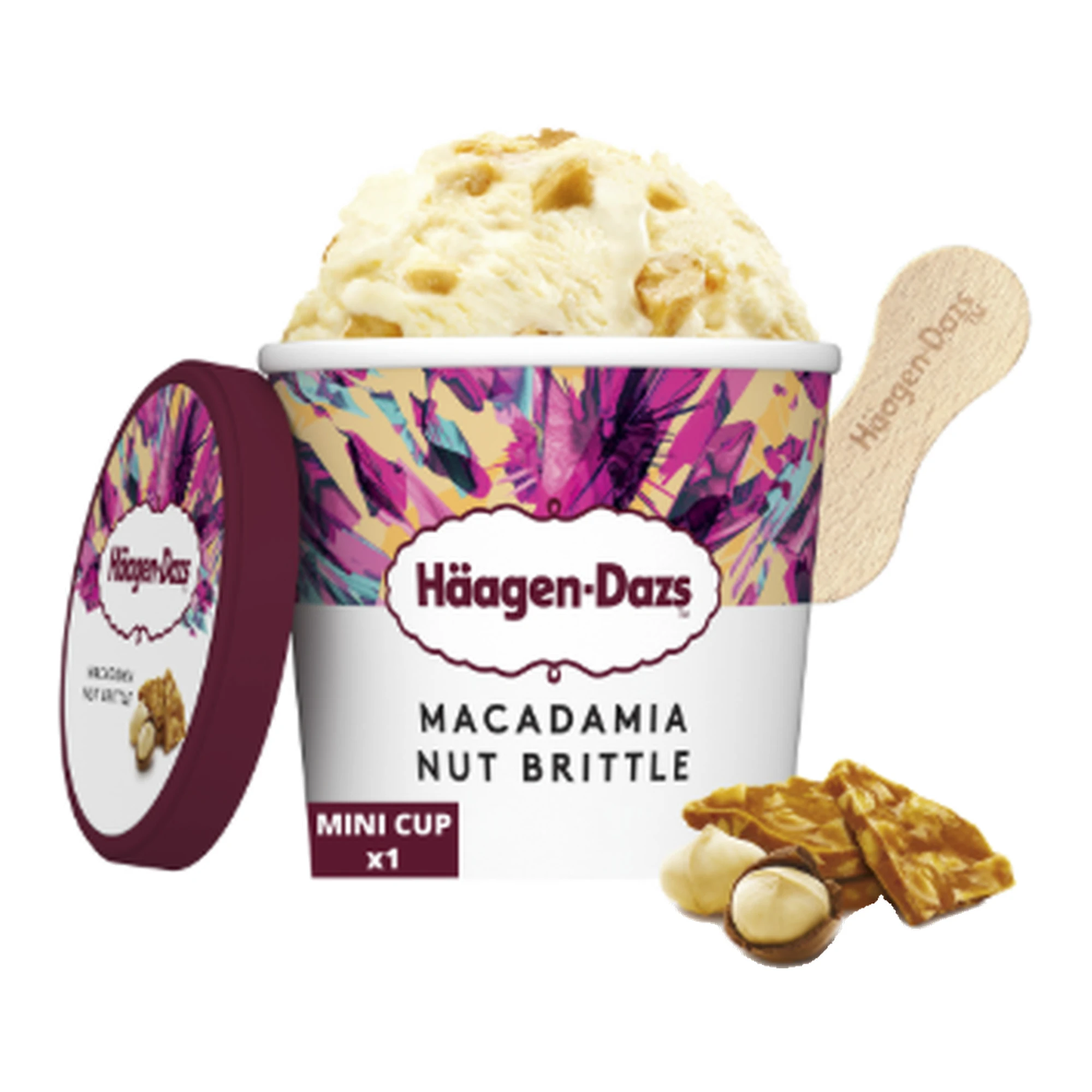 HAAGEN-DAZS Vanilla Caramelized Macadamia Ice Cream Mini Pot 81g