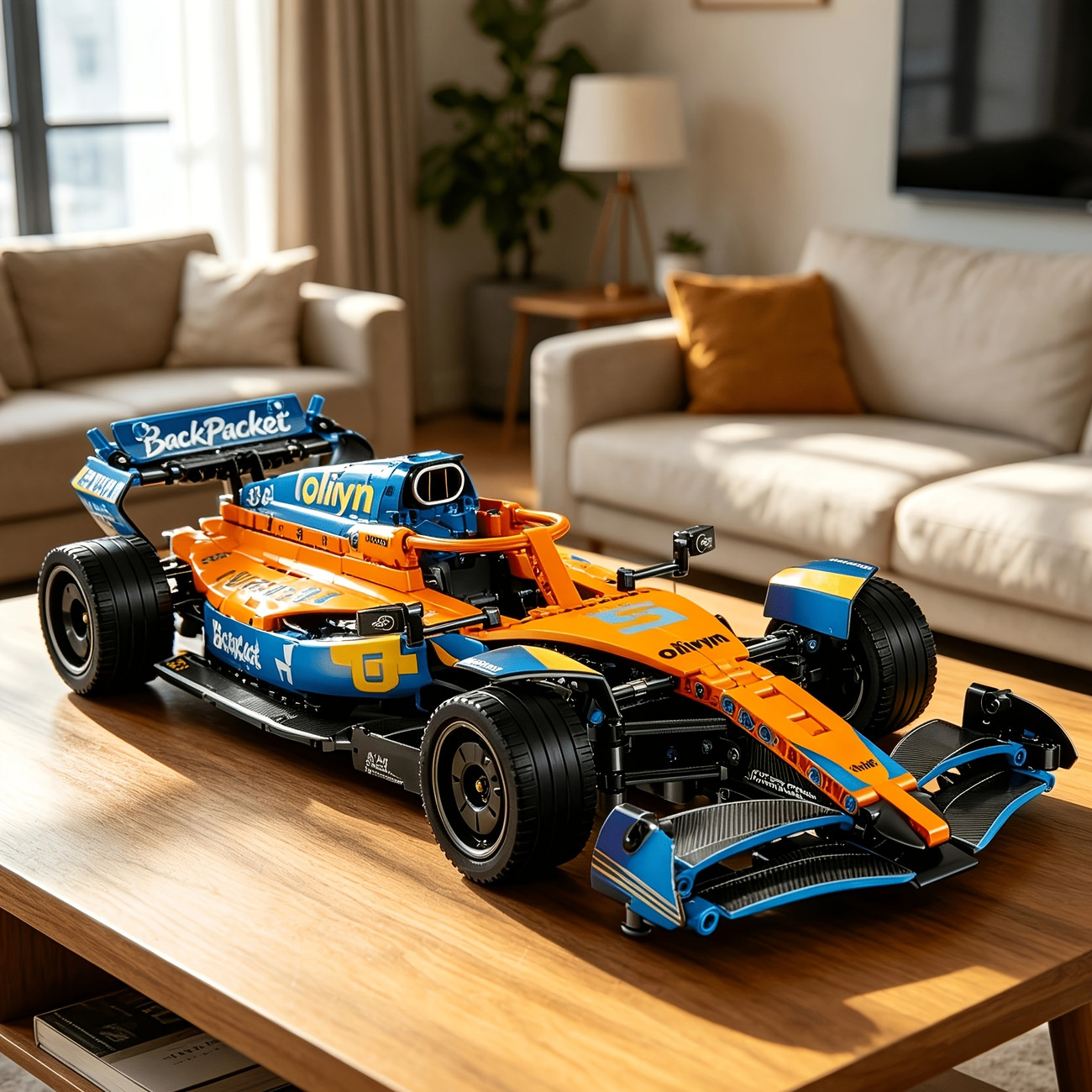 Building blocks supercar 1:10 sports car model