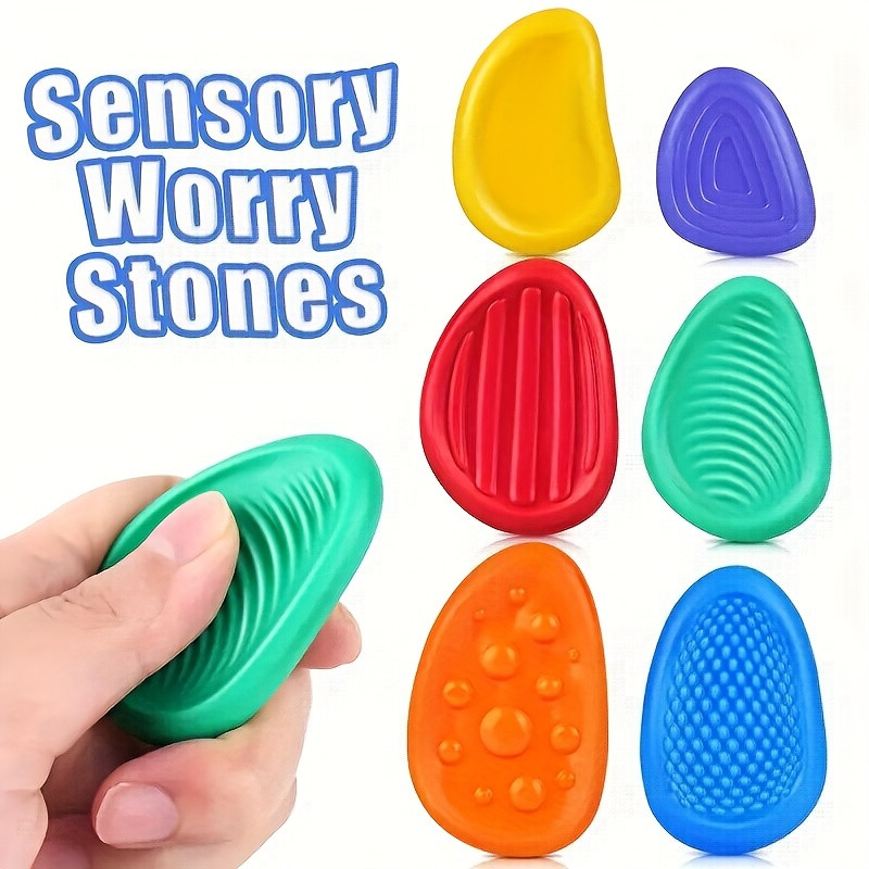 Set of 6 Sensory Stones TIGERPOWER